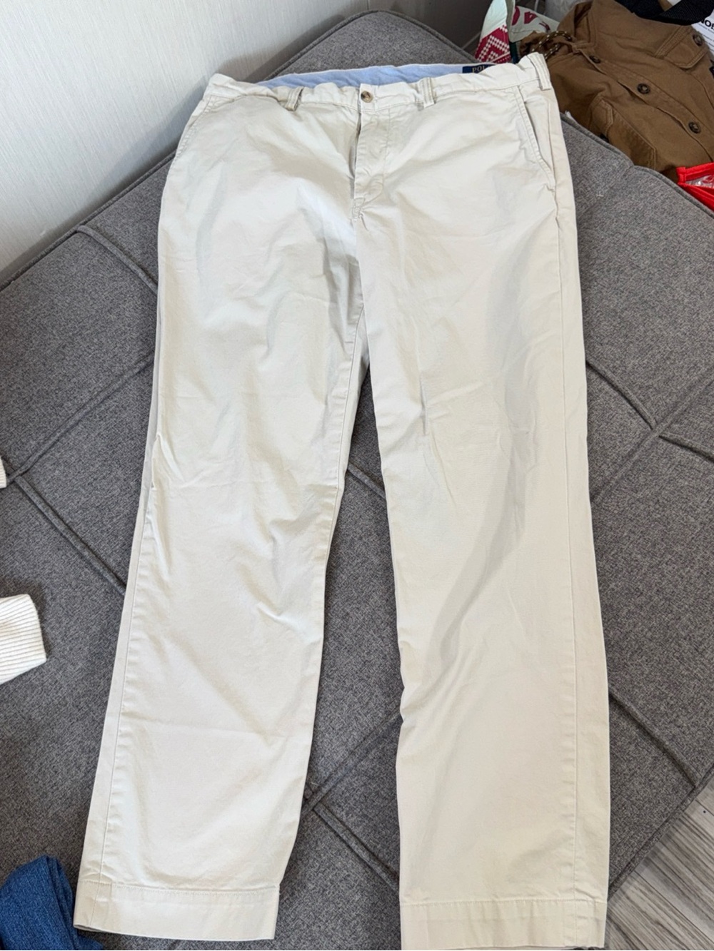 Polo Ralph Lauren Men’s Cotton Twill Straight Stretch Chino Khaki Pants